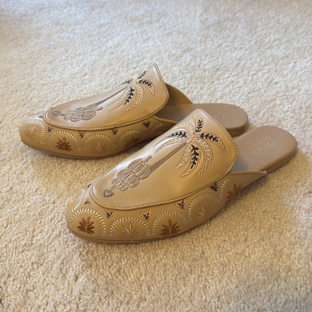 Farm Rio beige braided mules - Picture 2 of 10